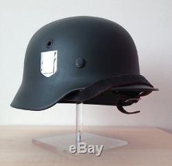 Superb original M40 ET64 German helmet shell with original interior paint