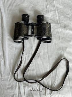 Title WWII German Binoculars 6x30 Dienstglas ddx  with Original Leather Case