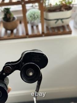 Title WWII German Binoculars 6x30 Dienstglas ddx  with Original Leather Case