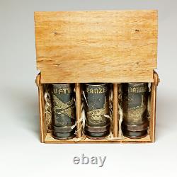 Trench Art German Set Shot Glass WWII Wehrmacht Flak With Box