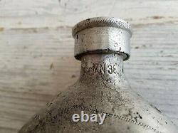 Trench Art WW2 Original 1938 Dated WW2 German Army Water Bottle Canteen 2 Horses