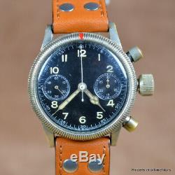 Tutima Glashutte Wwii Urofa 59 Fleiguhr German Issued Pilot Watch 39mm Radium