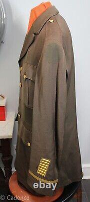 US WW2 Air Corps 2 Jacket German Loop Long Service Uniform Grouping No Name J546