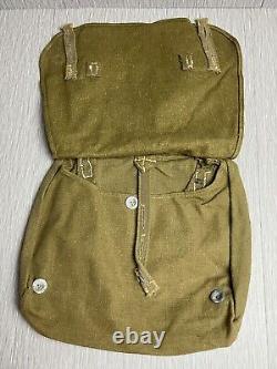 Unissued German Ww2 Early Afrika Korps'dak' Tropical Green Canvas M31 Bread Bag