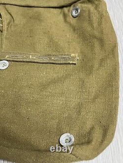 Unissued German Ww2 Early Afrika Korps'dak' Tropical Green Canvas M31 Bread Bag