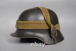 V RARE SEst 64 1936 Maker WWII WW2 Original German Heer M35 Steel Helmet