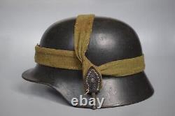 V RARE SEst 64 1936 Maker WWII WW2 Original German Heer M35 Steel Helmet