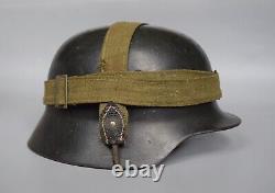 V RARE SEst 64 1936 Maker WWII WW2 Original German Heer M35 Steel Helmet