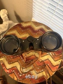 VTG WW2 German Navy Binoculars 7x50 Hans Wetzer Coated Optics Dienstglas Field 7