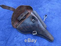 Very Rare Ww2 Original German K Date 1934 Luger P08 Hardshell Holster And Tool