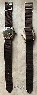 Vintage Doxa DH Wehrmacht caliber 121 WWII German Military Watch Original Cond