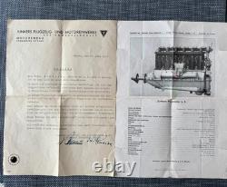 Vintage Junkers Aviation History Set Leather Flight Cap Factory Album L5Document