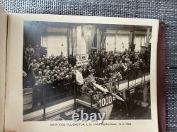 Vintage Junkers Aviation History Set Leather Flight Cap Factory Album L5Document