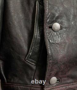 Vintage WW2 German NSKK Paramilitary Leather Jacket Wool Blanket Lining