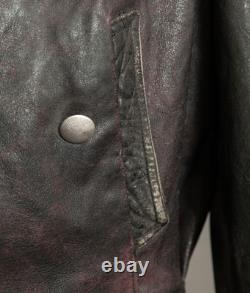 Vintage WW2 German NSKK Paramilitary Leather Jacket Wool Blanket Lining