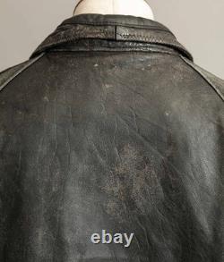 Vintage WW2 German NSKK Paramilitary Leather Jacket Wool Blanket Lining
