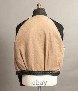 Vintage WW2 German NSKK Paramilitary Leather Jacket Wool Blanket Lining