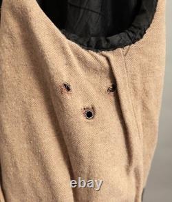 Vintage WW2 German NSKK Paramilitary Leather Jacket Wool Blanket Lining