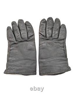 Vintage WWII WW2 German Luftwaffe Real Nappa Leather Flight Pilot Gloves