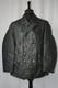 Vtg German grey heavy leather 3/4 coat jacket M revival U boat WW2