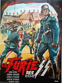 WAFFEN SS NAZI GERMAN SOLDIERS OFFICERS VINTAGE WW2 FILM ART POSTER by BELINSKY