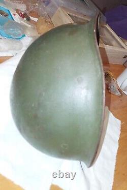 WEST German-M60- Helmet- Army Steel post ww2 era- Original item- Used in Croatia