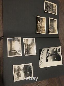 WW 2 Personal Photo Album 83 Pictures German Soldier Military Plane Crash, Paris