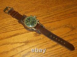 WW II German Air Force Glashutte Tutima PILOT CHRONOGRAPH WATCH VERY NICE