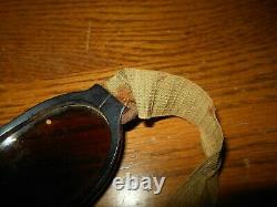 WW II German Air Force Nitsche u. Gunther SPLINTER PROOF PILOT GOGGLES