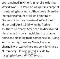 WW II German Artifact Anvil Taken From Dr. Robert Ley Infamous Hitler Deputy