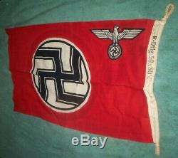 WW II German Naval Flag Original Excellent Condition for age