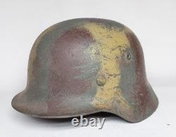 WW II WW2 German Helmet M35 size 64 camouflage
