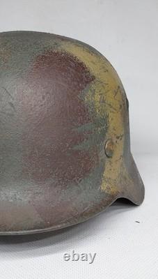 WW II WW2 German Helmet M35 size 64 camouflage