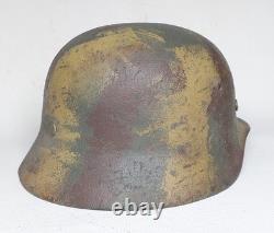 WW II WW2 German Helmet M35 size 64 camouflage