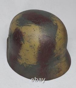 WW II WW2 German Helmet M35 size 64 camouflage