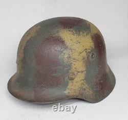 WW II WW2 German Helmet M35 size 64 camouflage
