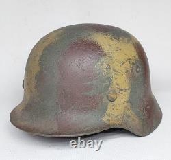 WW II WW2 German Helmet M35 size 64 camouflage