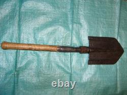 WW II WW2 Original German Wehrmacht soldier folding trench shovel