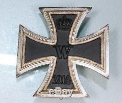 WW1 German EK1 Iron Cross First Class. Magentic. Nice Frosting. WW2 Issue. MI275