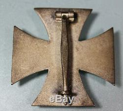 WW1 German EK1 Iron Cross First Class. Magentic. Nice Frosting. WW2 Issue. MI275