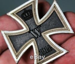 WW1 German EK1 Iron Cross First Class. Magentic. Nice Frosting. WW2 Issue. MI275