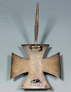 WW1 German EK1 Iron Cross First Class. Magentic. Nice Frosting. WW2 Issue. MI275