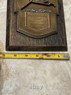 WW1 German Machine Gun Plaque WW 2 Named Unit 1937 Brass Detail MG 08