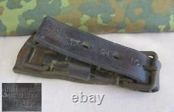 WW2 1943 ORIGINAL GERMAN WEHRMACHT CAVALRY HARNESS LEATHER BUCKLE WaA MARKED