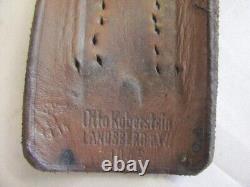 WW2 1943 ORIGINAL GERMAN WEHRMACHT CAVALRY HARNESS LEATHER BUCKLE WaA MARKED