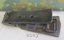 WW2 1943 ORIGINAL GERMAN WEHRMACHT CAVALRY HARNESS LEATHER BUCKLE WaA MARKED