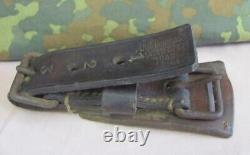 WW2 1943 ORIGINAL GERMAN WEHRMACHT CAVALRY HARNESS LEATHER BUCKLE WaA MARKED