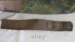 WW2 1943 ORIGINAL GERMAN WEHRMACHT CAVALRY HARNESS LEATHER BUCKLE WaA MARKED