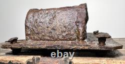 WW2 GERMAN 8CM GrW34 Mortar Bipod Carrying Pad \ Ruckasack metal holder