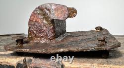 WW2 GERMAN 8CM GrW34 Mortar Bipod Carrying Pad \ Ruckasack metal holder